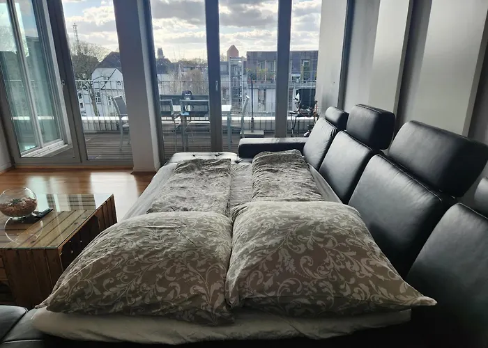 Penthouse-wohnung Am Innenhafen 杜伊斯堡