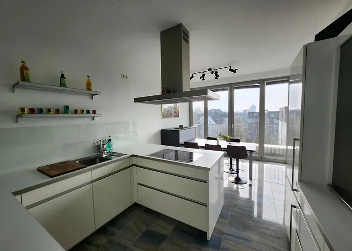 Penthouse-wohnung Am Innenhafen 杜伊斯堡